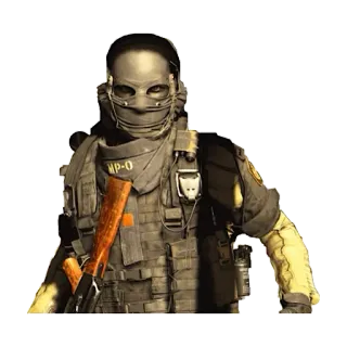 🎭 soldier, military, warrior, armed, weapon, mask telegram sticker