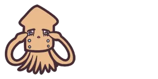 🦑 кальмар, грустный, слёзы, плачет, милый, мультфильм telegram sticker