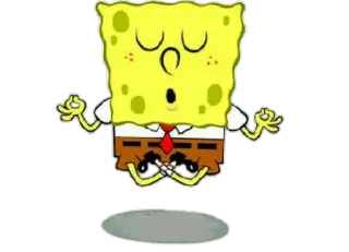 🙏 Spongebob Squarepants Dessin animé, Méditation, Bob l'éponge, Nickelodeon, Paisible telegram sticker