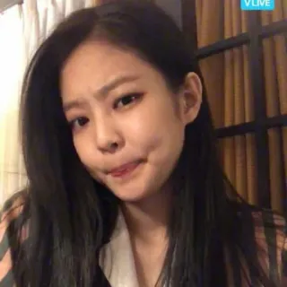 🕸 Jennie Kim kpop, chanteur, blackpink, femme, asiatique, célébrité, portrait telegram sticker
