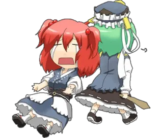 😩 anime, chibi, crying, cartoon, kawaii, sad telegram sticker