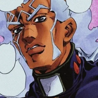 🔜 Enrico Pucci JoJo's Bizarre Adventure 애니메이션, 만화, 죠죠, 엔리코 푸치 telegram sticker