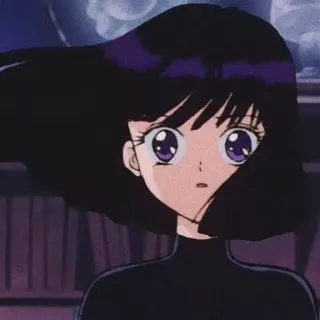 🌌 Sailor Saturn Sailor Moon anime, manga, girl, character, sailor saturn telegram sticker