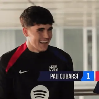 🔵 Pau Cubarsí FC Barcelona PAU CUBARSÍ 1 whatsapp sticker