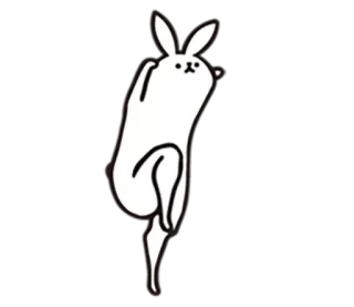 😮 lapin, lapinou, doigt d'honneur, offensant, grossier, dessin animé, geste whatsapp sticker
