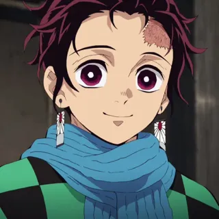 🔥 Tanjiro Kamado Demon Slayer Anime, Demon Slayer, Tanjiro, Personnage, Manga telegram sticker