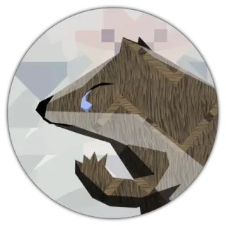 😶 animal, otter, sticker, wildlife, cartoon telegram sticker