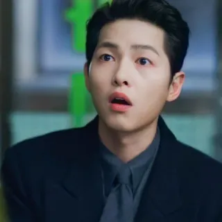 💫 Song Joong-ki นักแสดงเกาหลี, คนดัง, ประหลาดใจ, สีหน้า, ภาพบุคคล, ผู้ชาย telegram sticker