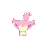 😌 słodkie, różowy, kawaii, maskotka, kreskówka telegram sticker