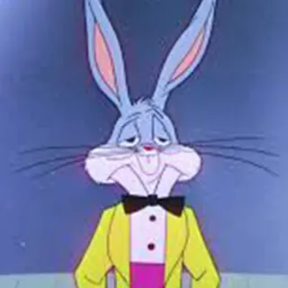 😑 Bugs Bunny dessin animé, lapin, personnage, Bugs Bunny, Looney Tunes telegram sticker