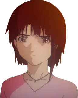 😤 Lain Iwakura Serial Experiments Lain Anime, Cyberpunk, Serial Experiments Lain, Lain, Iwakura telegram sticker