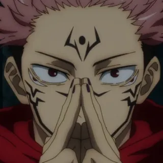 ✖️ Ryomen Sukuna Jujutsu Kaisen Anime, Manga, Ryomen Sukuna, Jujutsu Kaisen, Personaje, Espíritu Maldito telegram sticker