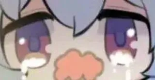 😭 weinen, tränen, traurig, anime stil, manga stil, cartoon telegram sticker