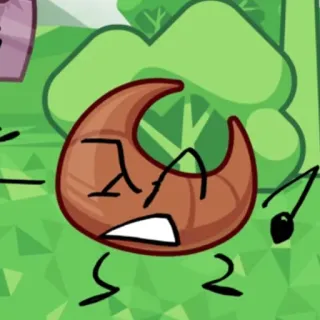 😠 cartoon, object, animated, tan, character telegram sticker