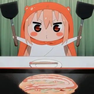 🥤 Umaru Doma Himouto! Umaru-chan umaru, anime, personnage, mignon, himouto! umaru-chan, dessin animé telegram sticker