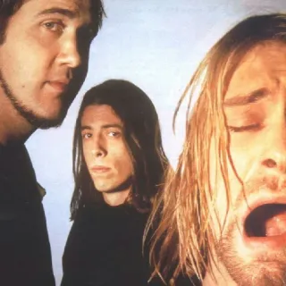 😩 nirvana, banda, kurt cobain, dave grohl, música telegram sticker