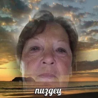 😵 пиздец slang, profanity, russian, face, woman telegram sticker