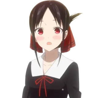 😮 Kaguya Shinomiya Kaguya-sama: Love Is War anime, manga, kaguya sama, shinomiya, carino, scuola, amore telegram sticker