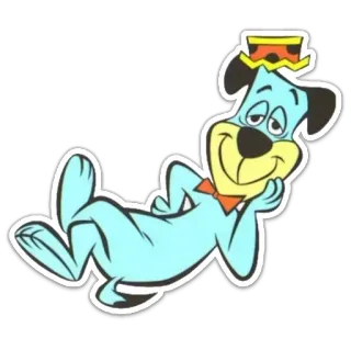 😌 Huckleberry Hound kreskówka, pies, animacja, Huckleberry Hound, Hanna-Barbera telegram sticker