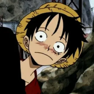🍖 Monkey D. Luffy One Piece 애니메이션, 원피스, 몽키 D. 루피, 만화, 밀짚모자, 해적 telegram sticker