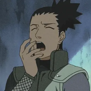 🎼 Shikamaru Naruto Anime, Naruto, Shikamaru, Cansado, Bostezo whatsapp sticker