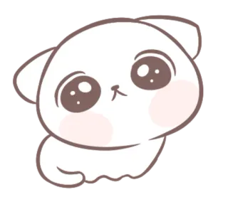 🥺 fofo, gato, kawaii, animal, adesivo, desenho animado telegram sticker