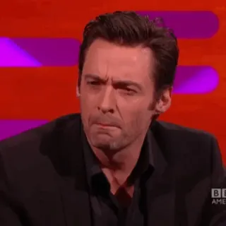 🐺 Hugh Jackman actor, celebrity, man, portrait whatsapp sticker