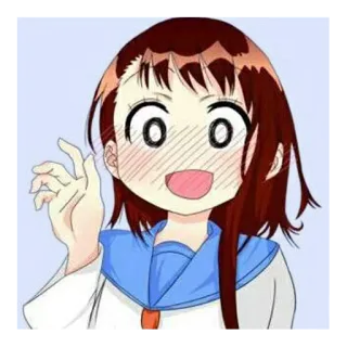 😅 anime, cartoon, cute, girl, character, fanart telegram sticker