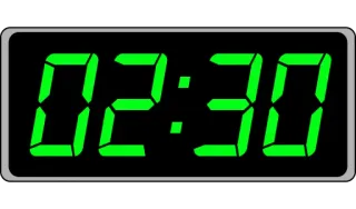 📟 02:30 time, clock, digital, display, numbers telegram sticker