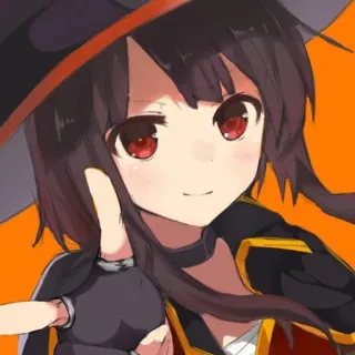 🔫 Megumin Konosuba anime, garota, magia, Megumin, Konosuba telegram sticker
