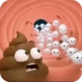 🫥 Poop Emoji The Emoji Movie whatsapp sticker