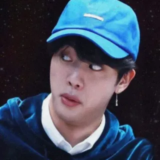 🌸 Jin Jin, K-Pop, cara engraçada, cantor, pop coreano telegram sticker