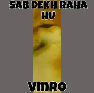 🙄 SAB DEKH RAHA HU
VMRO Meme, Doge, Hài hước, Ấn Độ telegram sticker