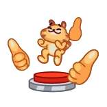 👍 chat, bouton, pouce levé, mignon, autocollant whatsapp sticker