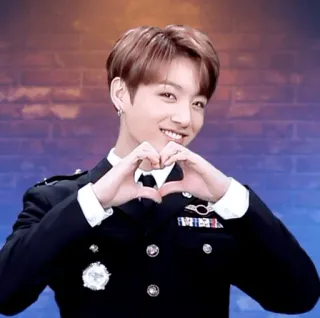 ❤️ Jungkook kpop, chanteur, idole, sourire, coeur, musique telegram sticker