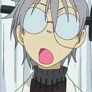 🌟 Franken Stein Soul Eater anime, cartoon, frankenstein, stein, doctor whatsapp sticker