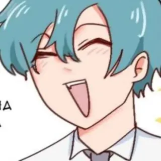 ❤️‍🔥 HA อนิเมะ เด็กผู้ชาย, การ์ตูน, ตัวละคร, ยิ้ม, มีความสุข telegram sticker