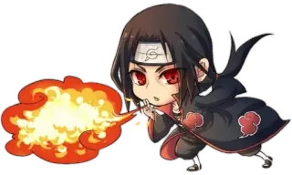 😡 Itachi Uchiha Naruto 动漫, 漫画, 忍者, 火, 宇智波, 鼬 telegram sticker