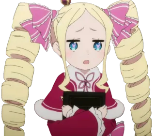 😧 Beatrice Re:Zero Аниме, Девушка, Милый, Лоли, Магия telegram sticker