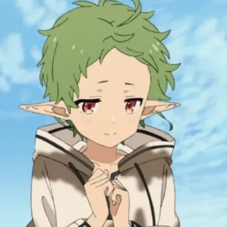☺️ anime, elf, nhân vật, fantasy telegram sticker