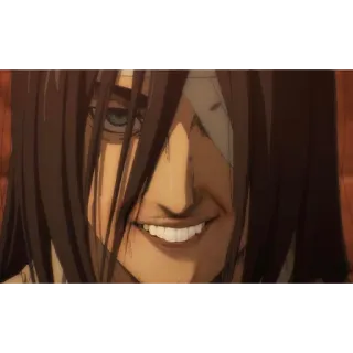 😁 Eren Yeager Attack on Titan Eren Jaeger, Ataque dos Titãs, Anime, Mangá, Personagem, Titã, Sorrindo telegram sticker