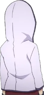 👀 Аниме, Толстовка, Персонаж, Человек telegram sticker