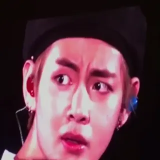 😨 kpop, bts, v, kim taehyung, singer, idol telegram sticker
