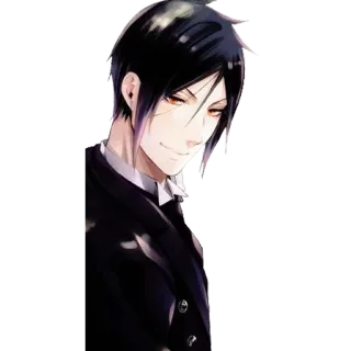 😏 Sebastian Michaelis Black Butler Anime, Sebastian Michaelis, Black Butler, Manga, Charakter, Butler telegram sticker