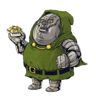 🍔 Doctor Doom Doctor Doom, Marvel, Supervillain, Komik, Karakter whatsapp sticker