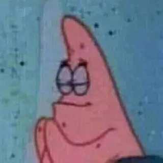 😌 Patrick Star спанч боб, патрик, мультфильм, звезда, думает telegram sticker