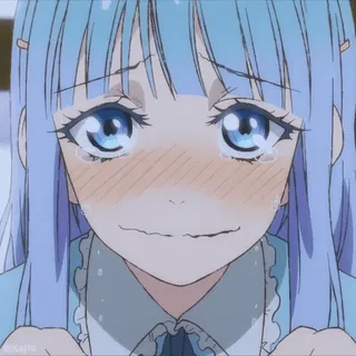 😥 Anime, weinen, traurig, Mädchen, emotional telegram sticker