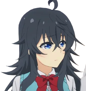 😒 Anime, Desenho animado, Garota, Personagem, Fofo, Estudante telegram sticker