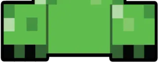 🐢 Creeper Minecraft 苦力怕, 我的世界, 电子游戏, 像素艺术, 绿色, 怪物 telegram sticker
