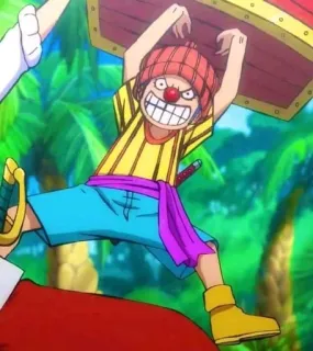 🤡 Buggy the Clown One Piece アニメ, ワンピース, バギー, 道化師, 海賊 telegram sticker